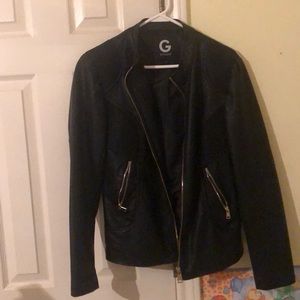G By Guess Leather Jacket